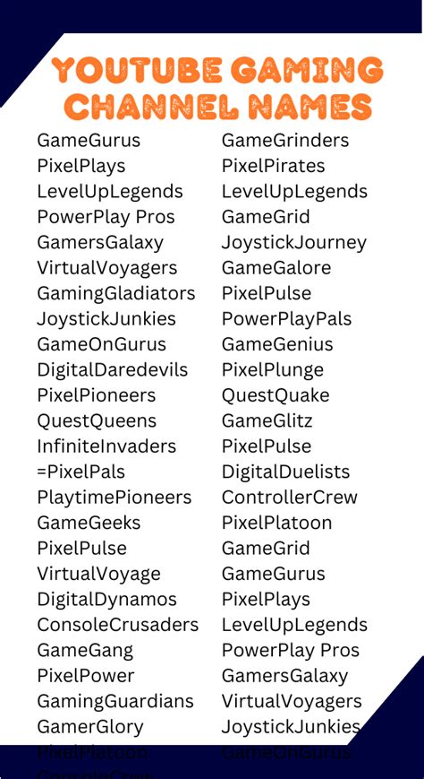 best youtube channel names for gaming|257+ Best YouTube Gaming Channel Name Ideas (2024 List).